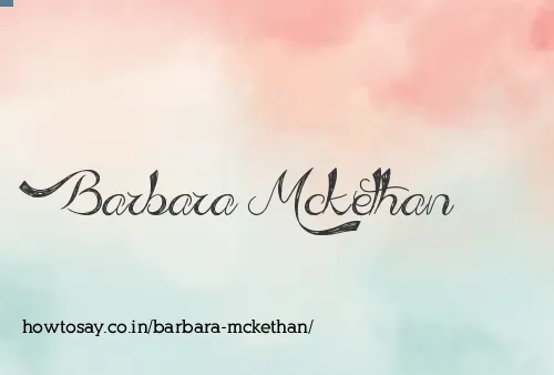 Barbara Mckethan
