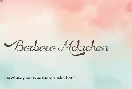 Barbara Mckichan