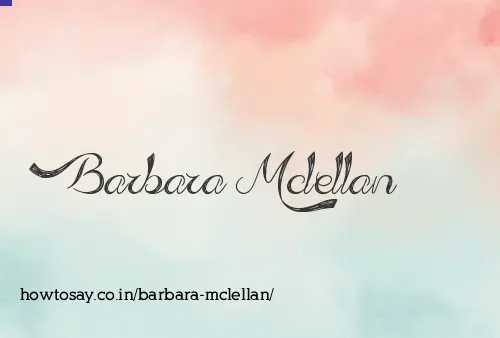 Barbara Mclellan