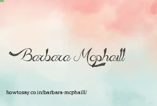 Barbara Mcphaill