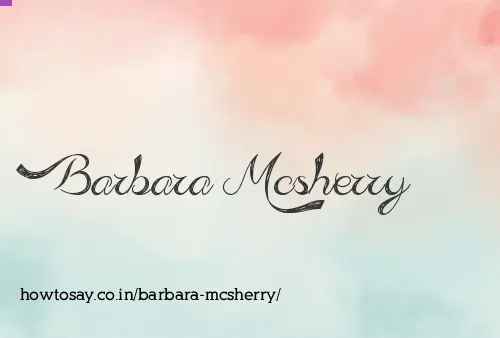Barbara Mcsherry