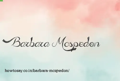 Barbara Mcspedon