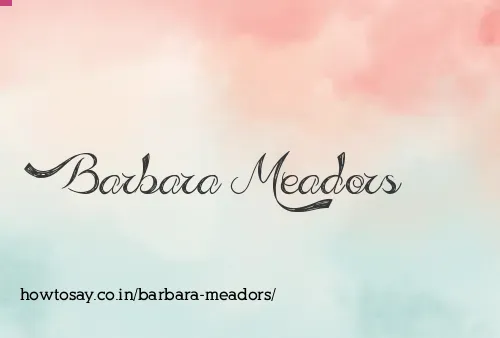 Barbara Meadors