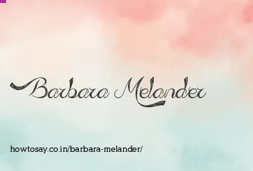 Barbara Melander