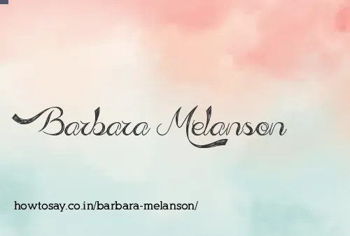 Barbara Melanson