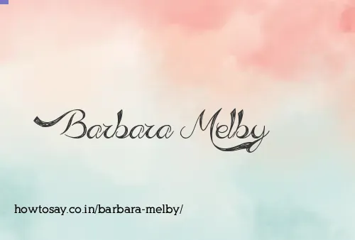 Barbara Melby