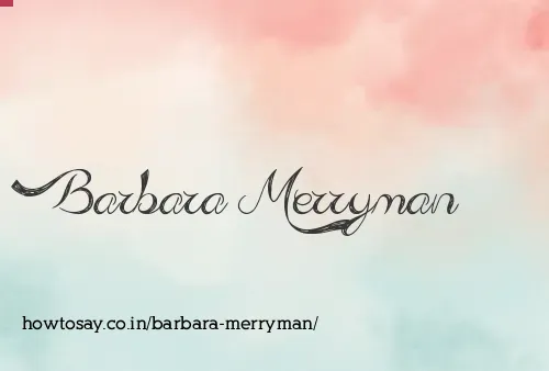 Barbara Merryman
