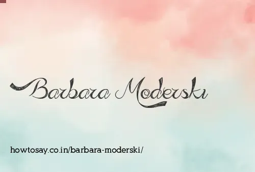 Barbara Moderski
