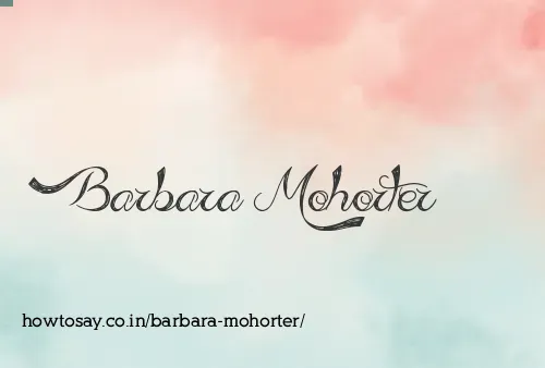 Barbara Mohorter
