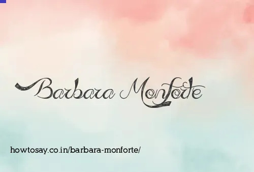 Barbara Monforte