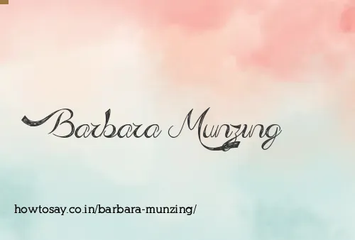 Barbara Munzing