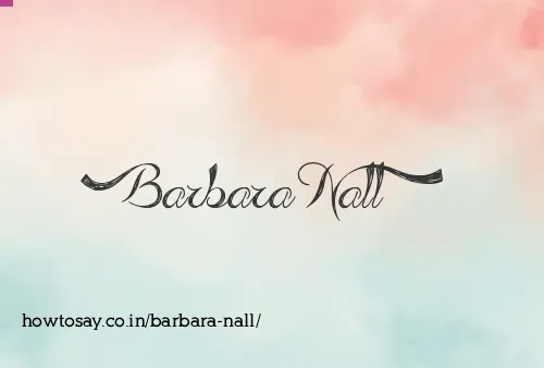 Barbara Nall