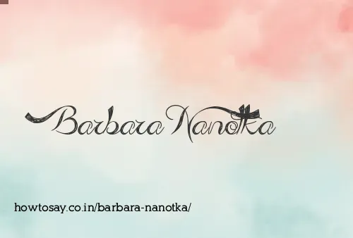 Barbara Nanotka