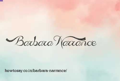 Barbara Narrance
