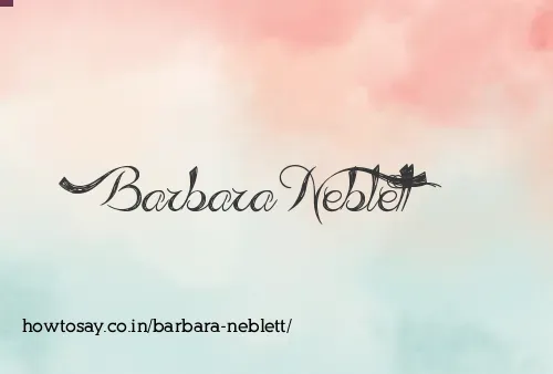 Barbara Neblett