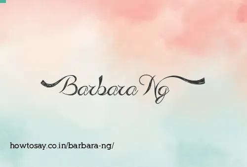 Barbara Ng