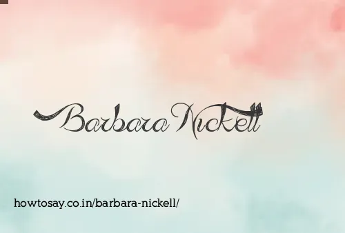 Barbara Nickell