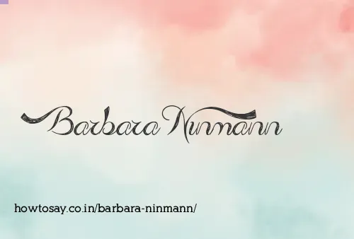 Barbara Ninmann