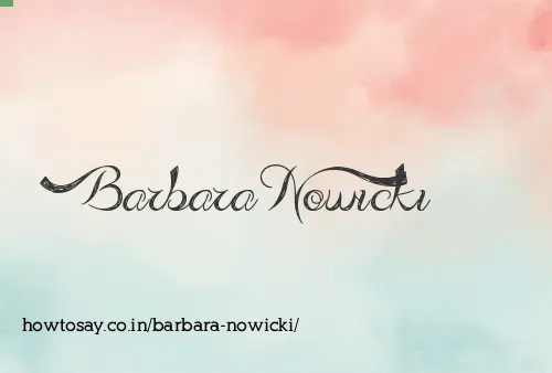 Barbara Nowicki