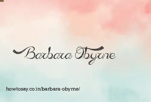 Barbara Obyrne