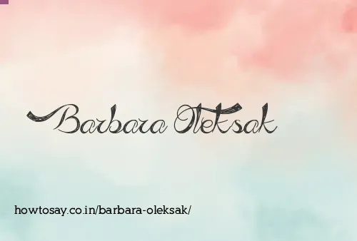 Barbara Oleksak