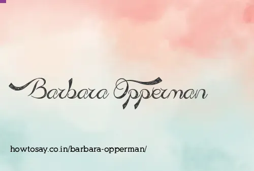 Barbara Opperman