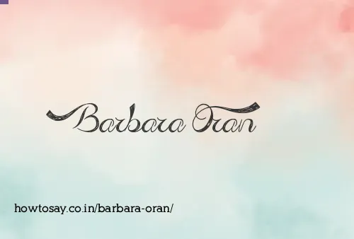 Barbara Oran
