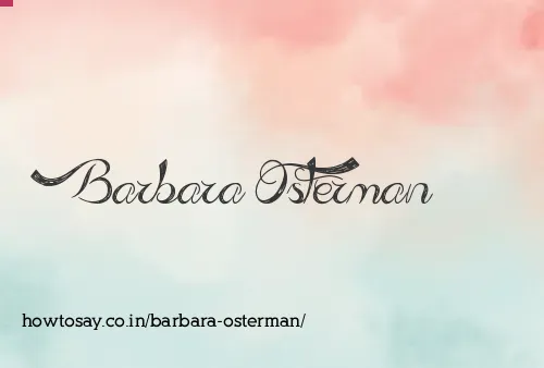 Barbara Osterman
