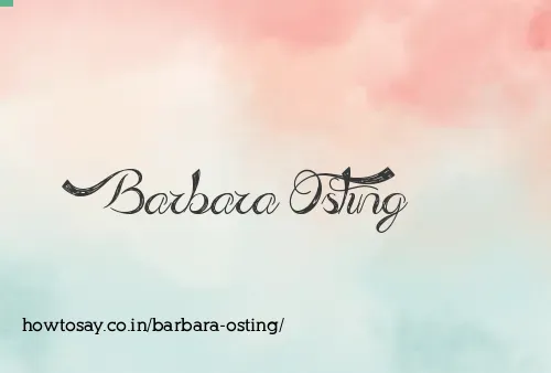 Barbara Osting