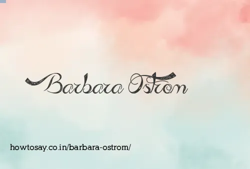 Barbara Ostrom