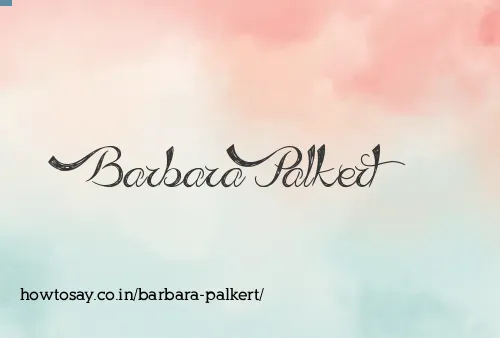 Barbara Palkert