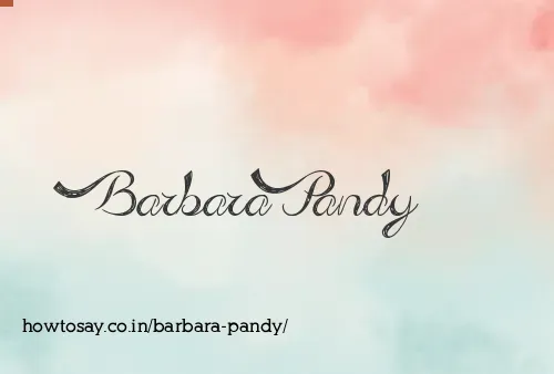 Barbara Pandy