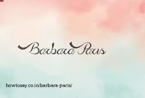 Barbara Paris