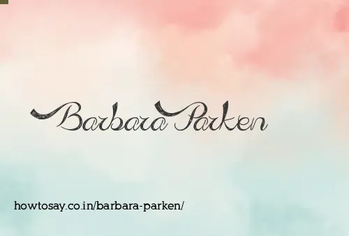 Barbara Parken