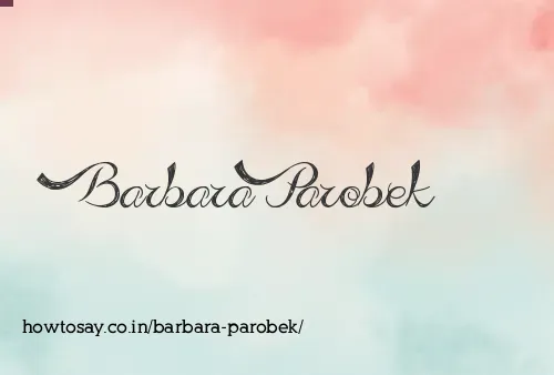 Barbara Parobek