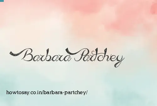 Barbara Partchey