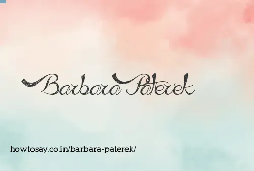 Barbara Paterek
