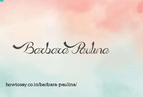 Barbara Paulina