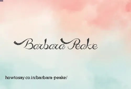 Barbara Peake