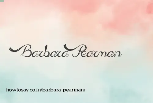 Barbara Pearman