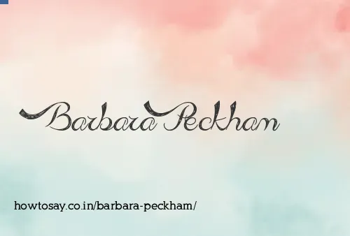 Barbara Peckham