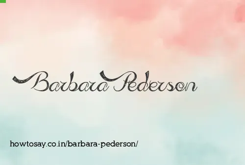 Barbara Pederson