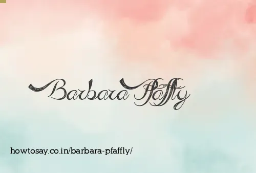 Barbara Pfaffly