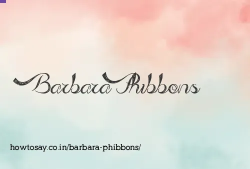 Barbara Phibbons