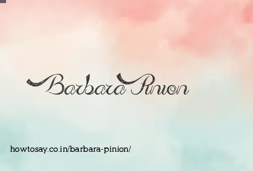 Barbara Pinion