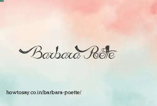 Barbara Poette