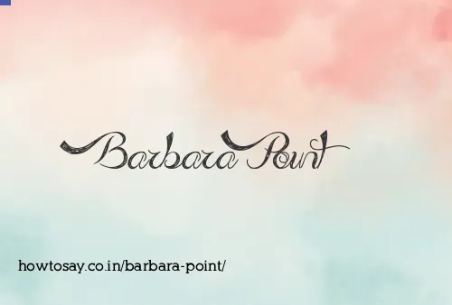 Barbara Point