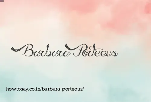 Barbara Porteous