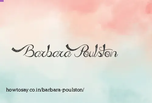 Barbara Poulston