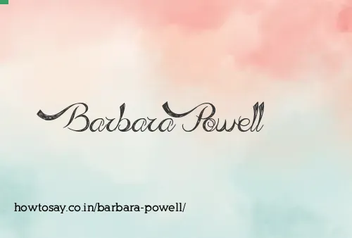 Barbara Powell